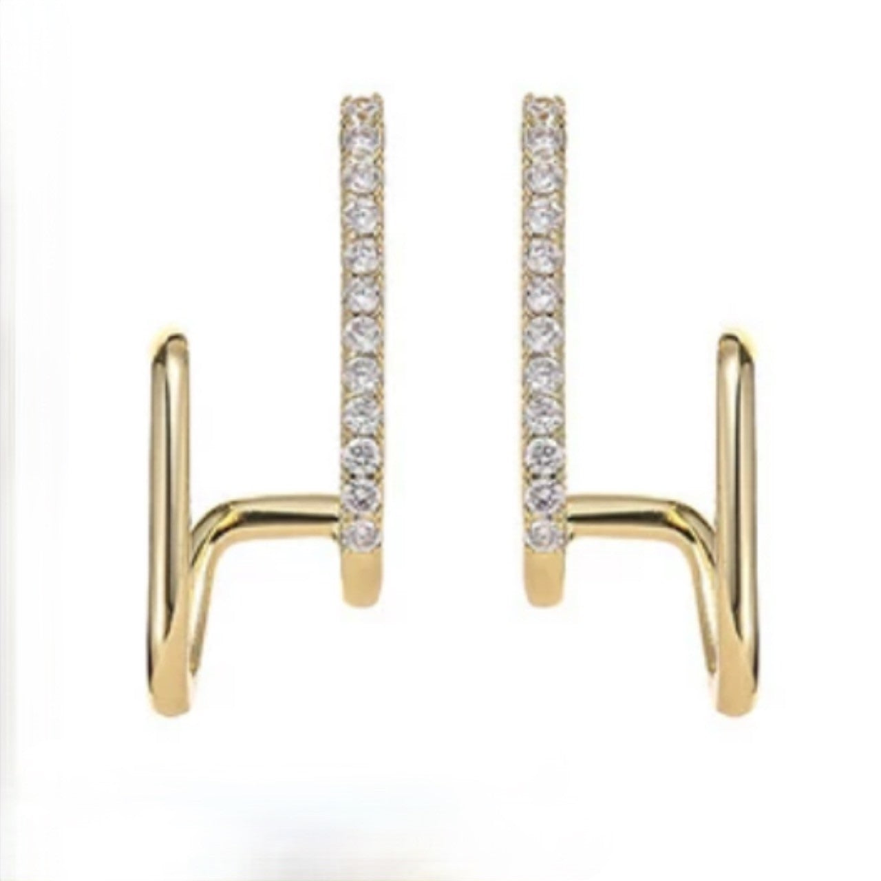 double hook pierce like ear cuff