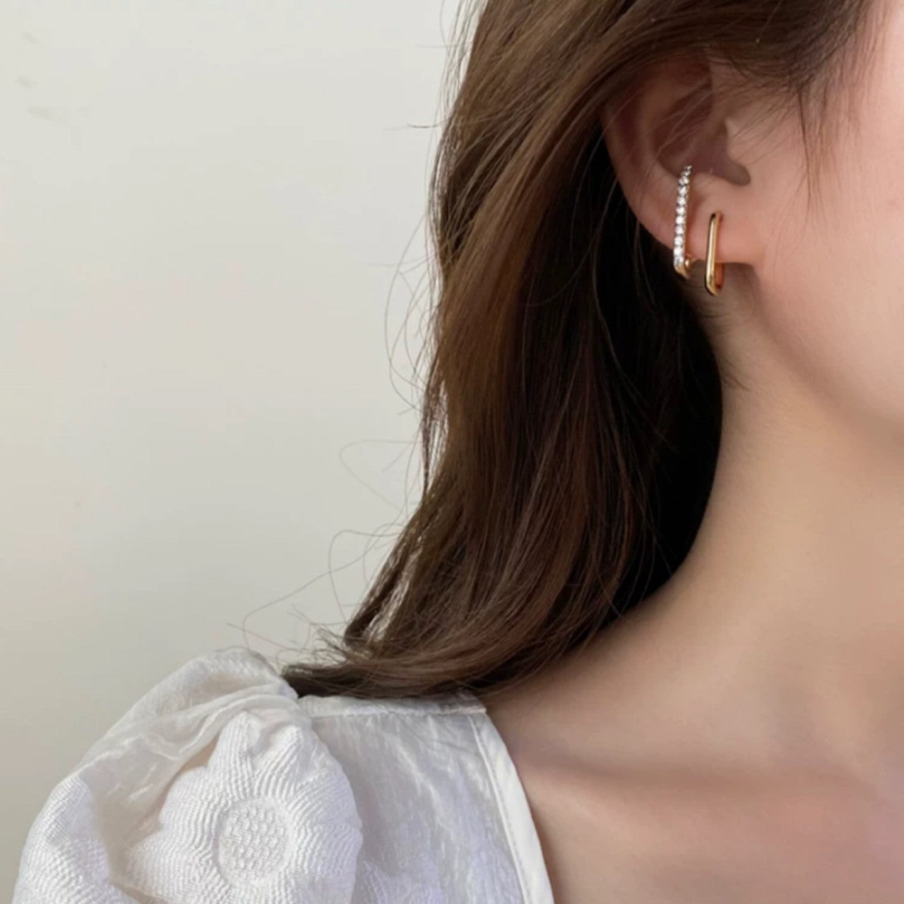 double hook pierce like ear cuff