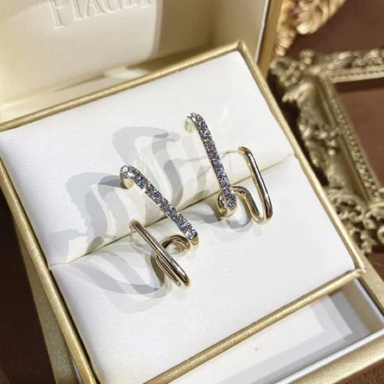 double hook pierce like ear cuff