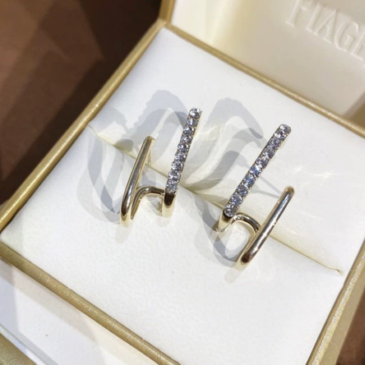 double hook pierce like ear cuff