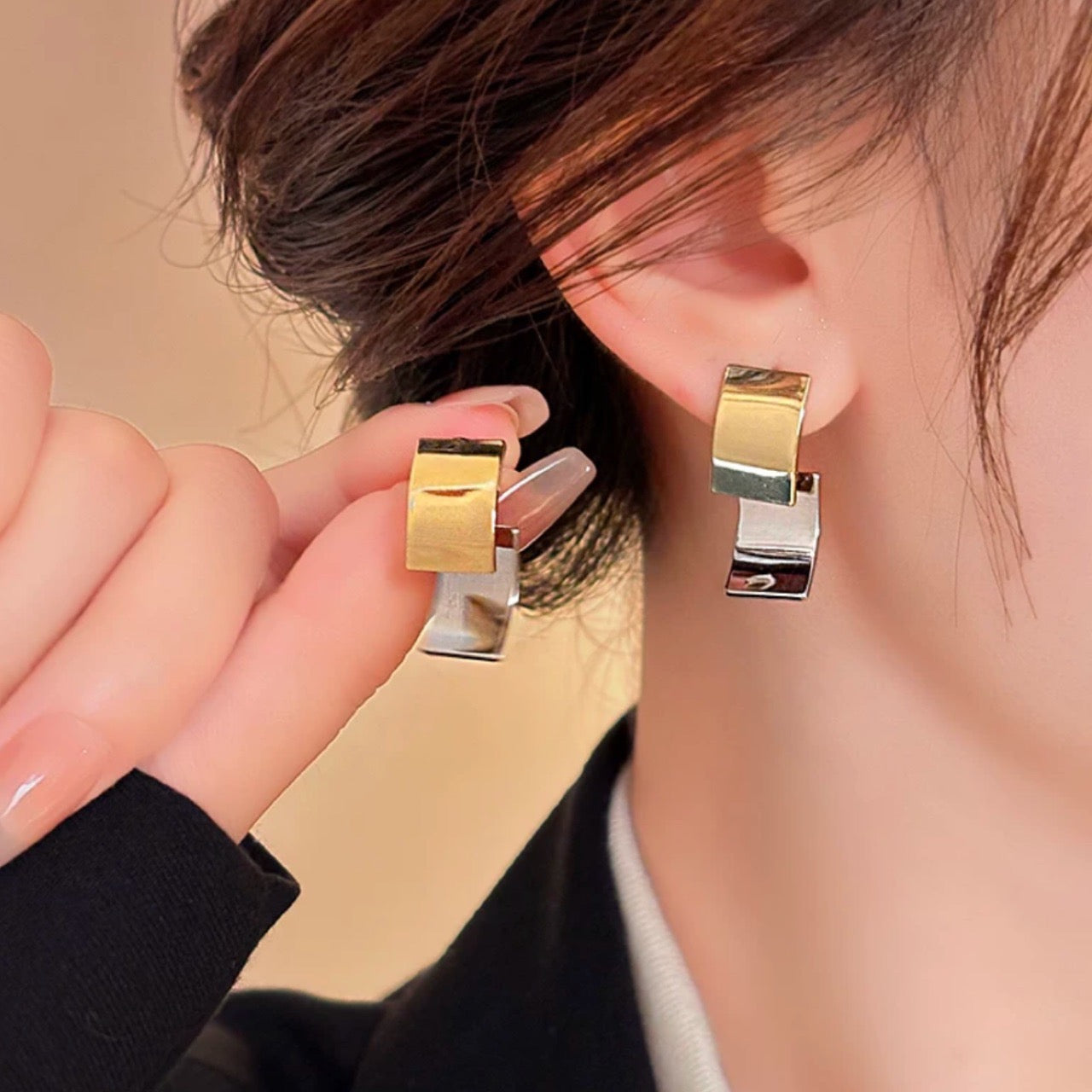 bicolor 2 layers pierce