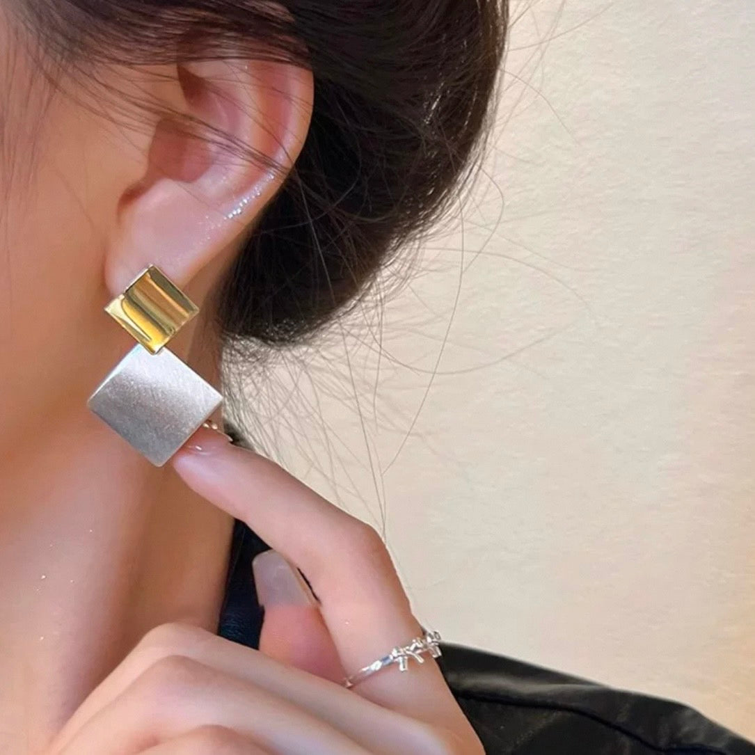 bicolor square pierce