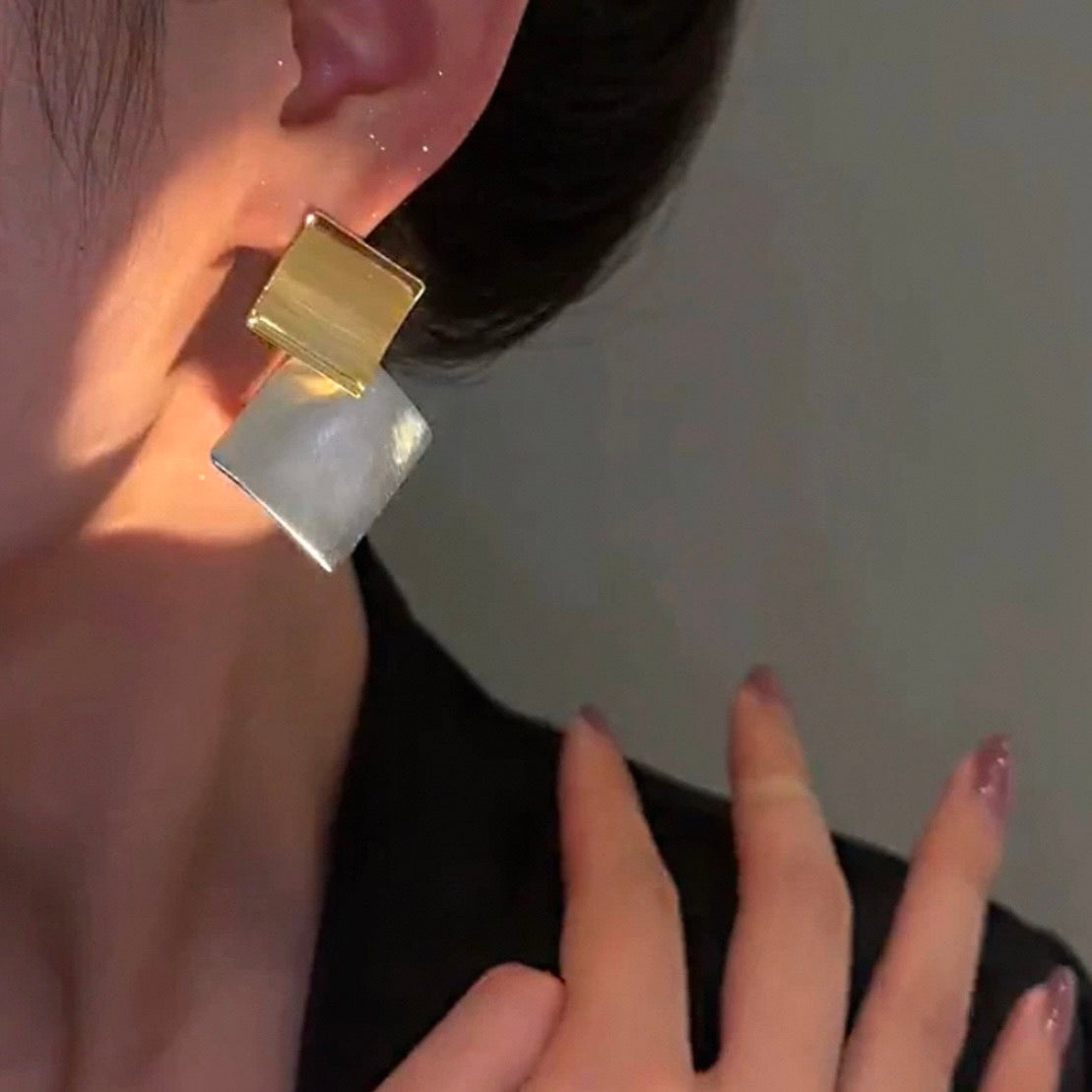 bicolor square pierce