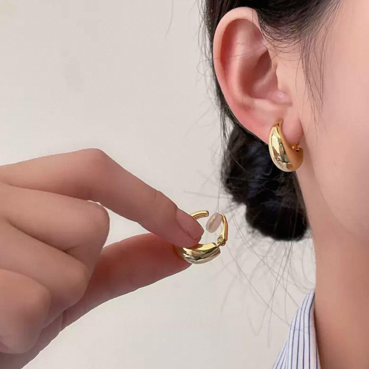 metal drop earring