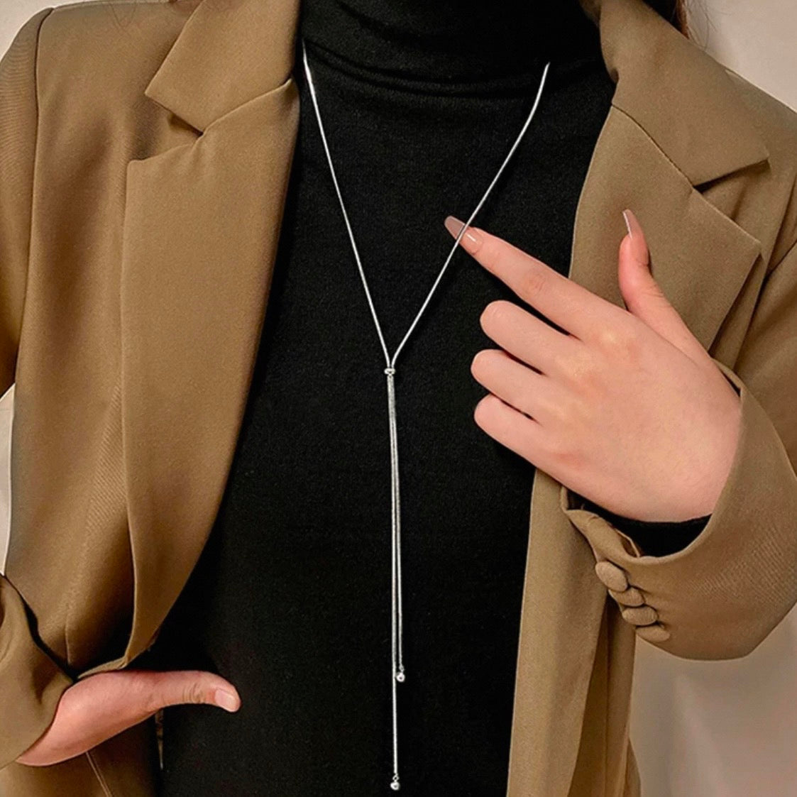 long Y necklace