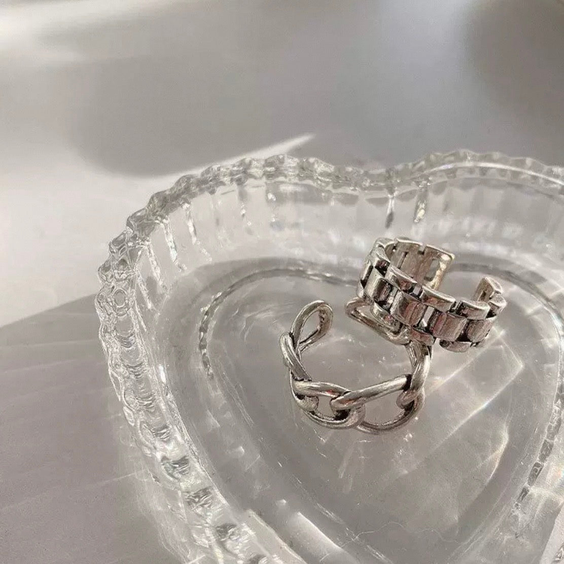 metal belt ring & loop chain ring