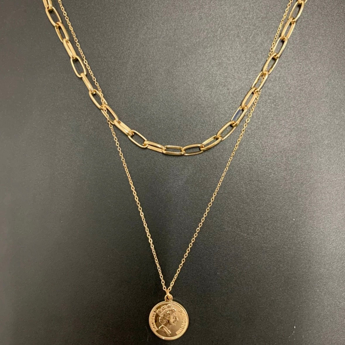 coin & chain necklace