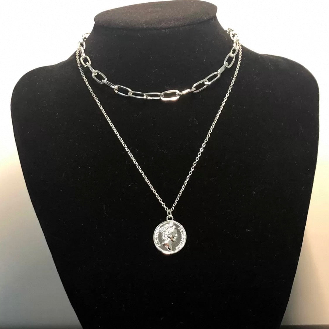 coin & chain necklace