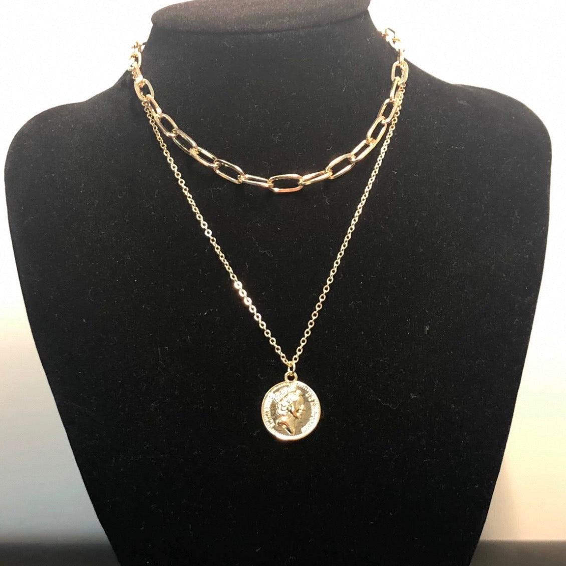coin & chain necklace