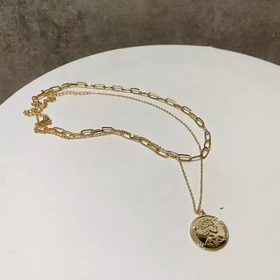 coin & chain necklace