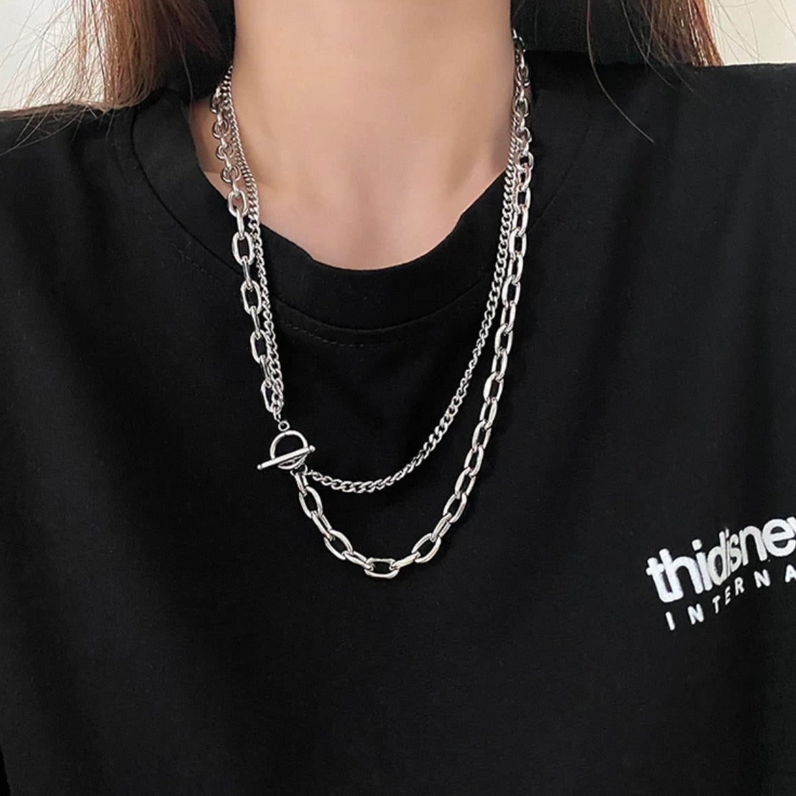 double chain necklace