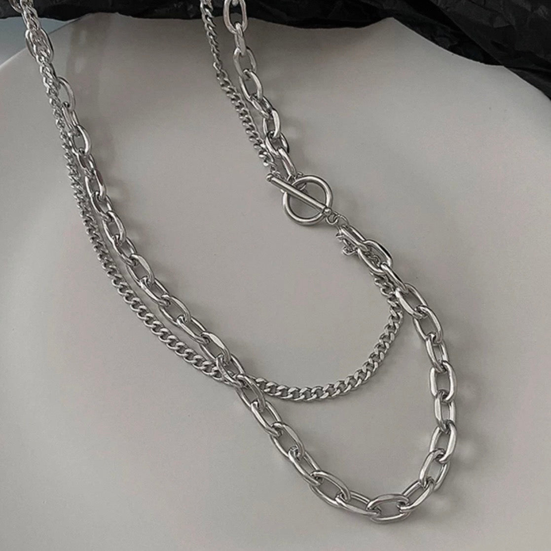 double chain necklace