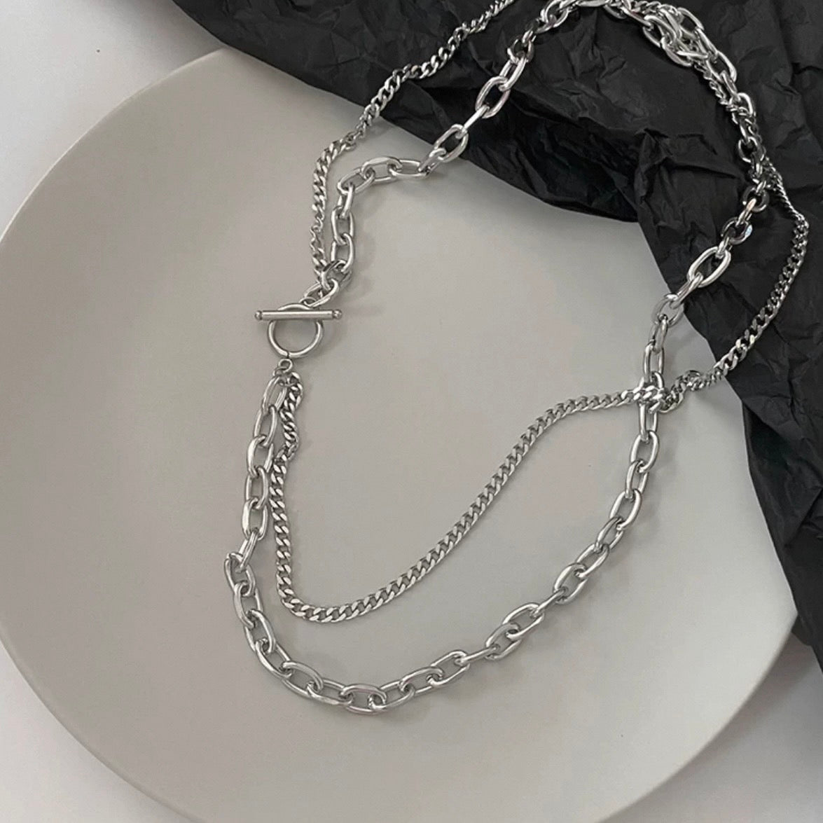 double chain necklace
