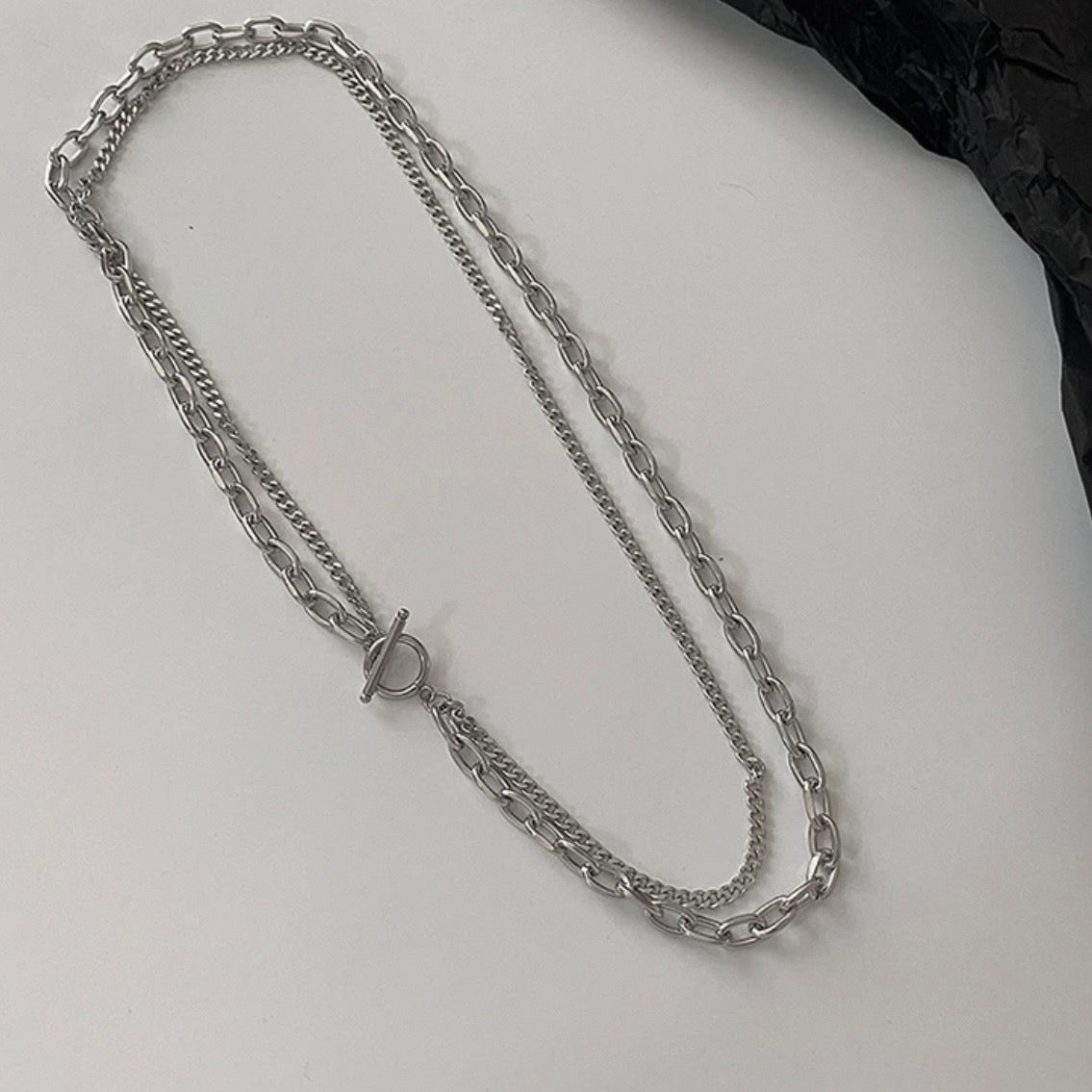 double chain necklace