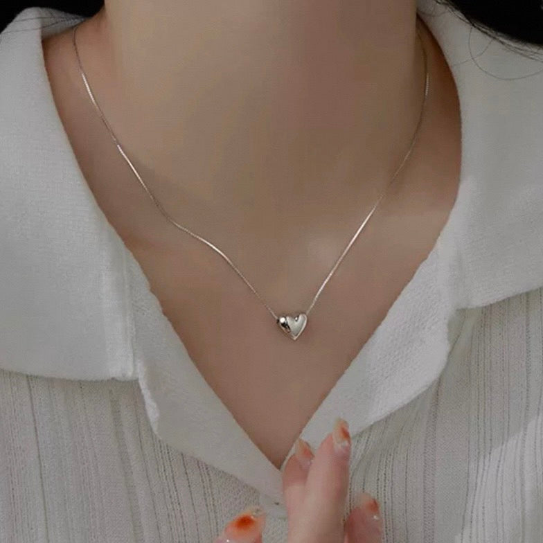 mini heart necklace