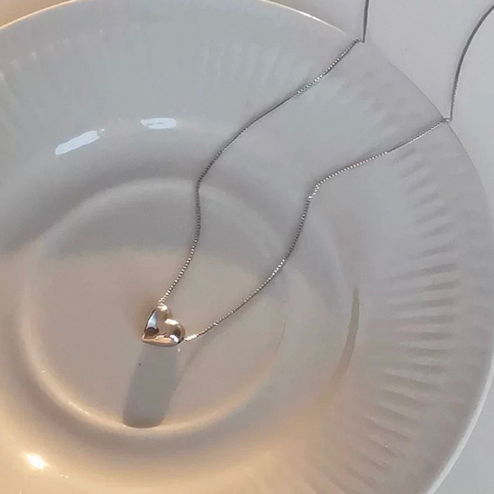 mini heart necklace