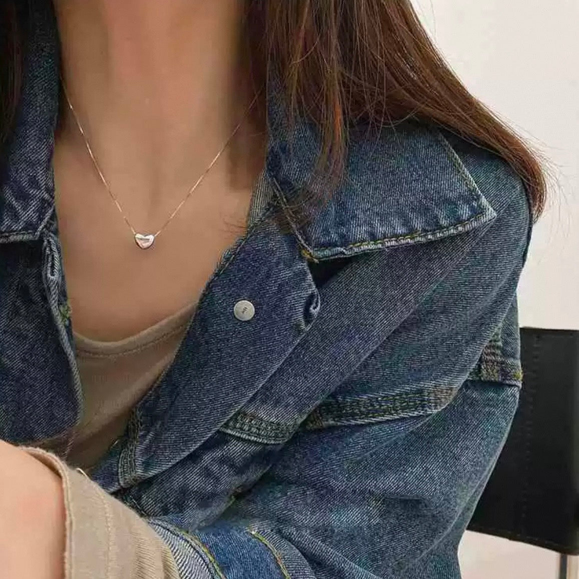 mini heart necklace