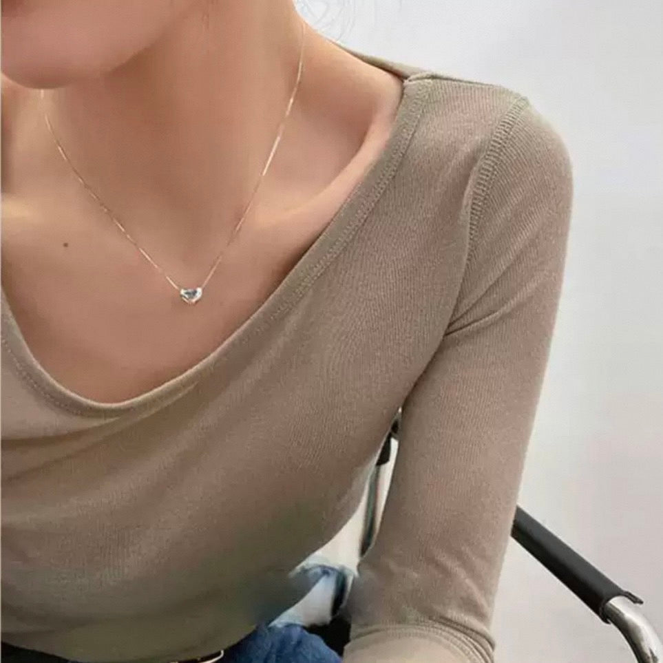 mini heart necklace