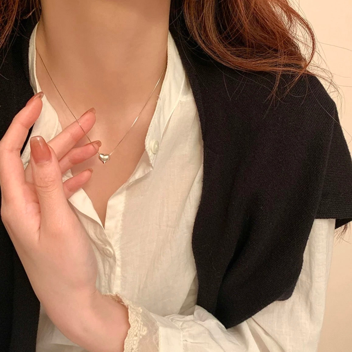 mini heart necklace