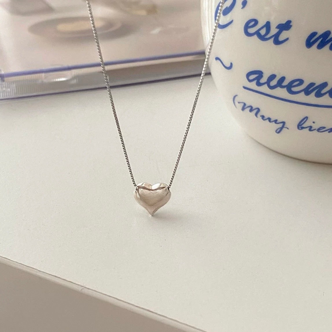 mini heart necklace