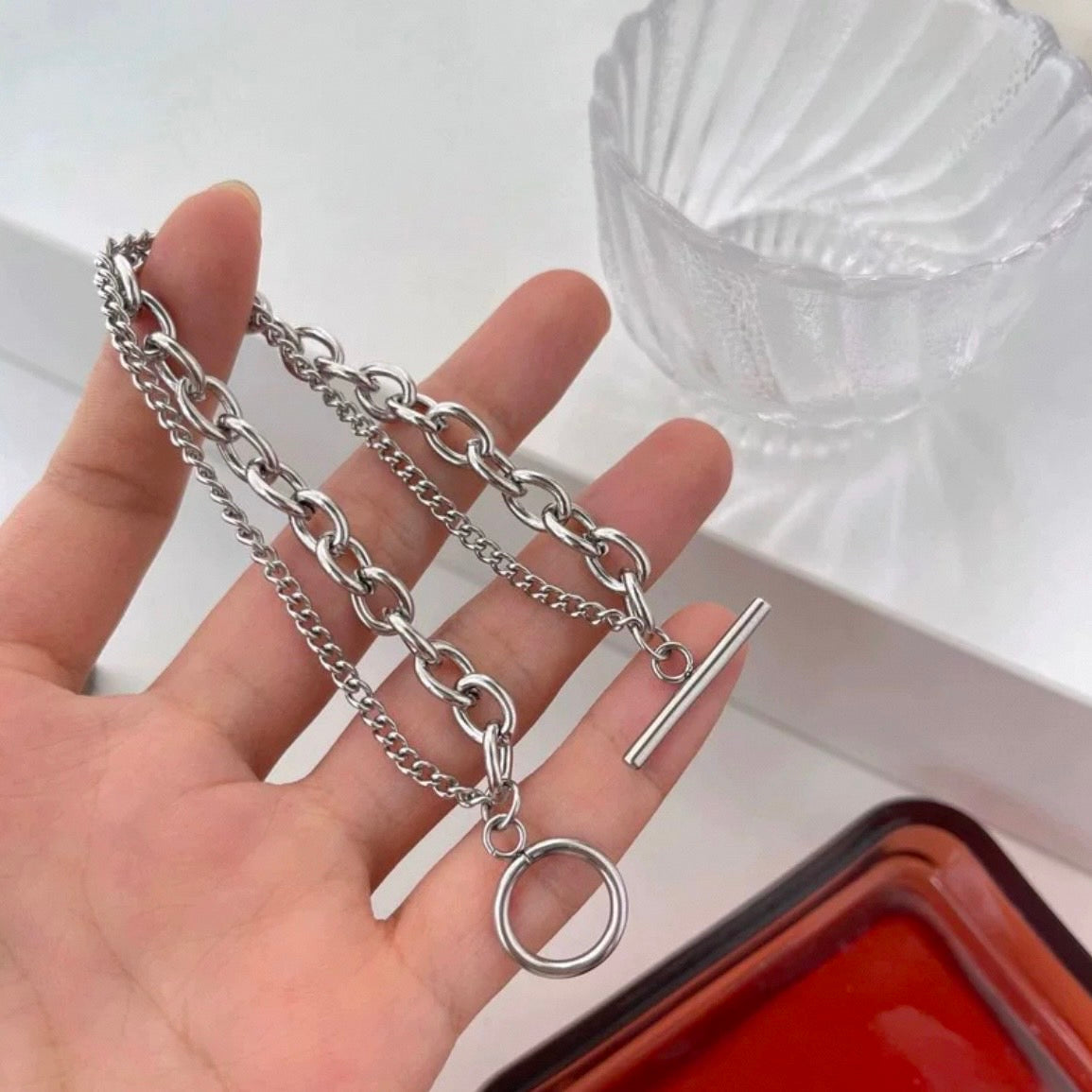double chain bracelet