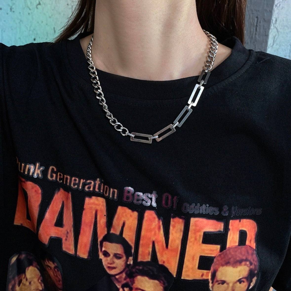 chain & chain necklace