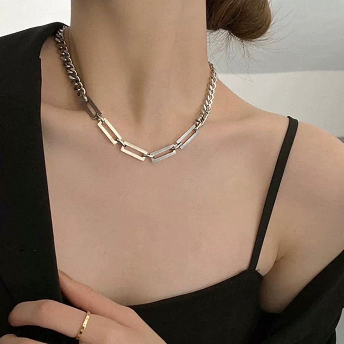 chain & chain necklace