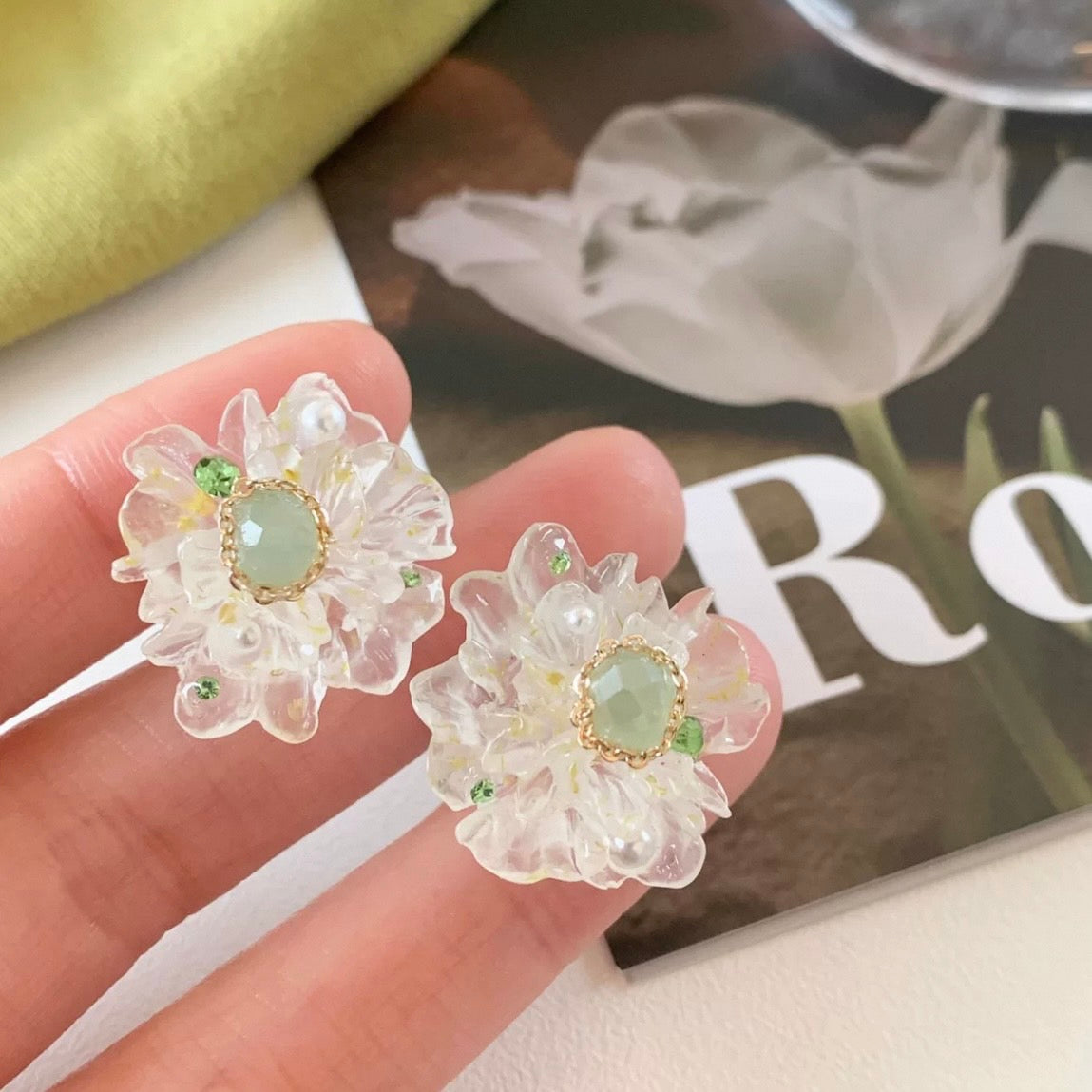 clear flower pierce