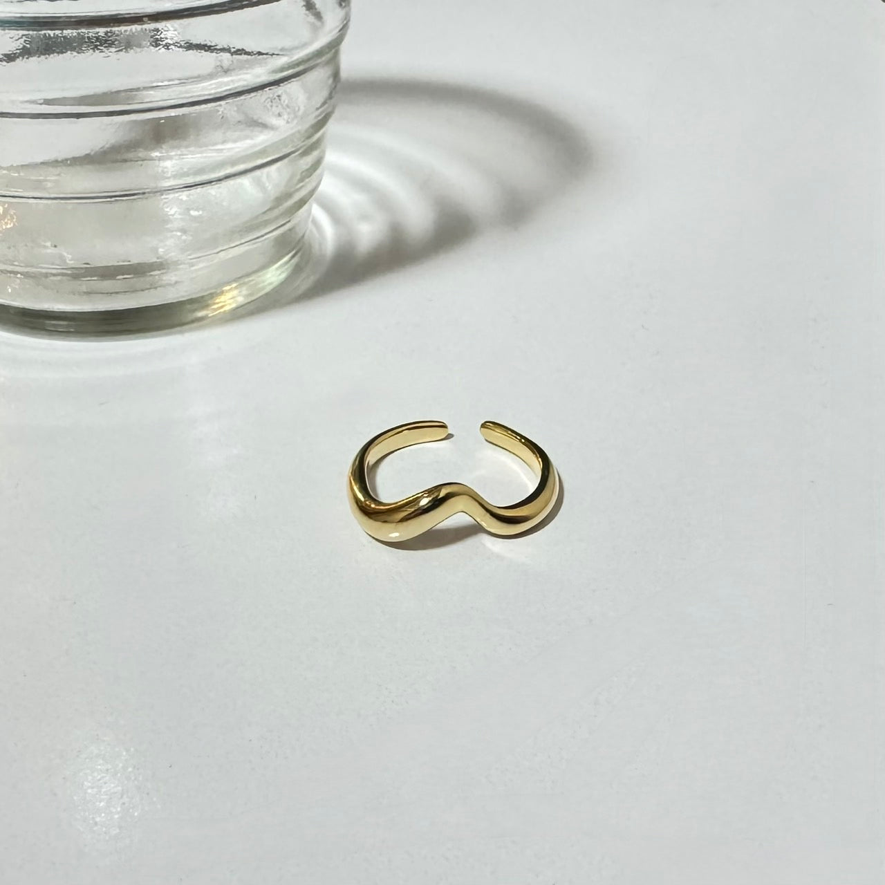 bicolor double twist ring