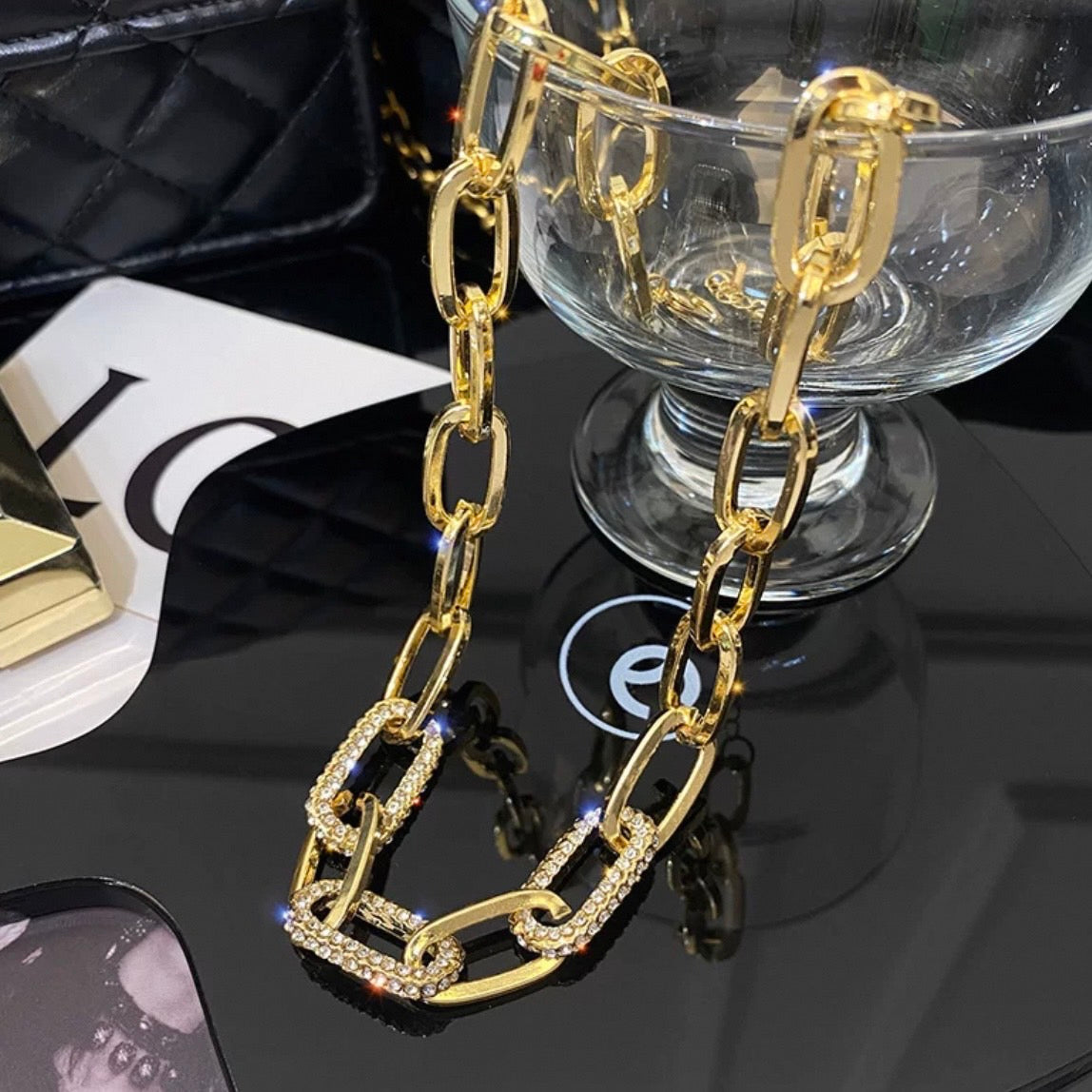 big gold chain necklace