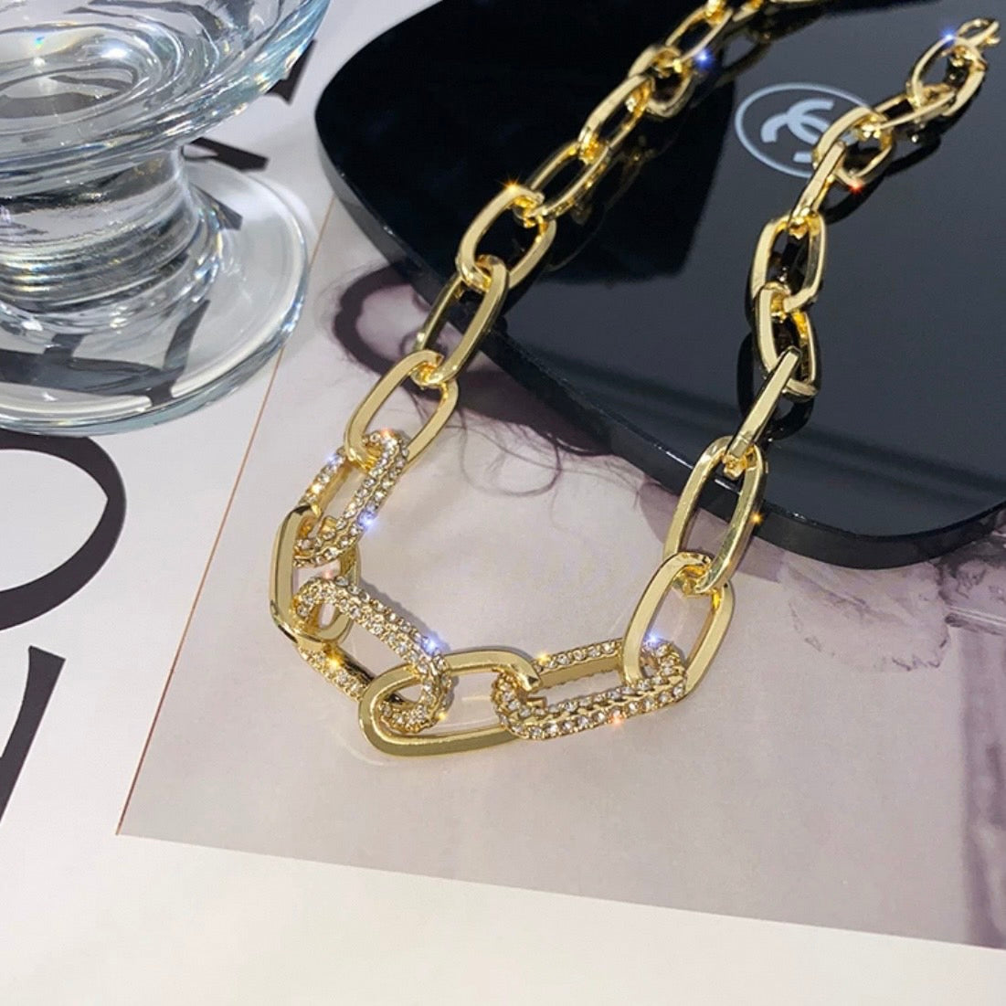 big gold chain necklace