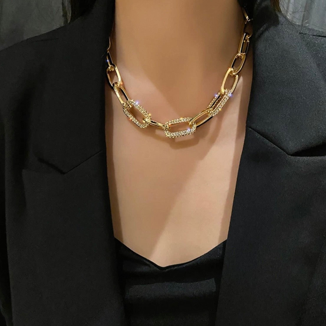 big gold chain necklace
