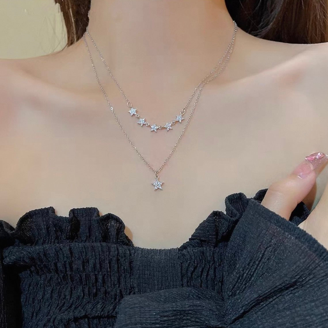 5 stars & 1 star necklace