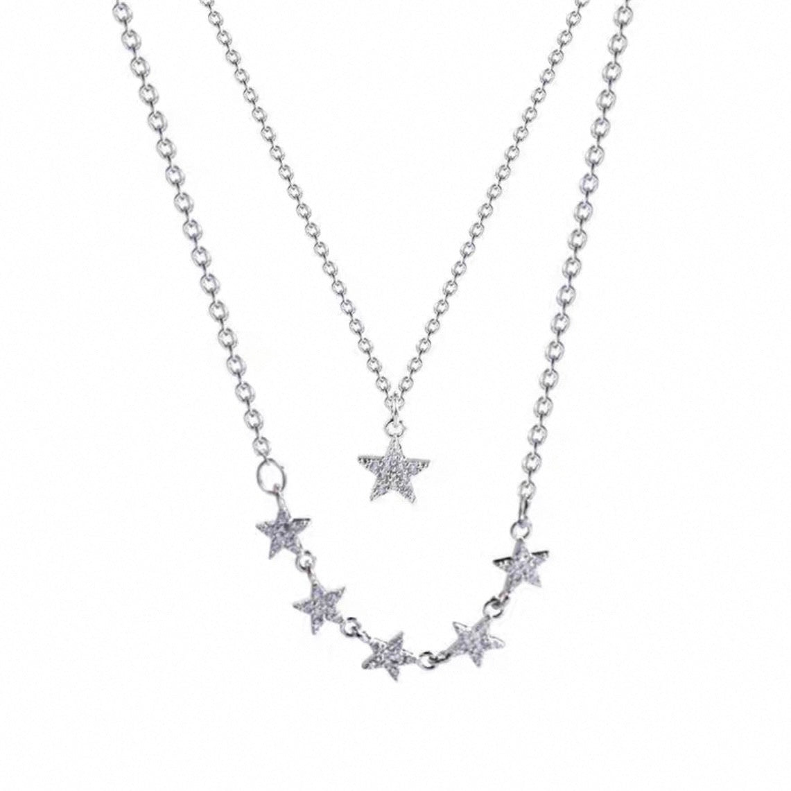 5 stars & 1 star necklace