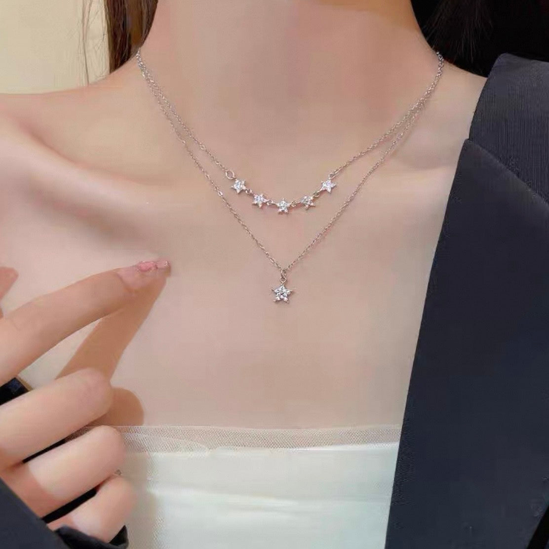 5 stars & 1 star necklace