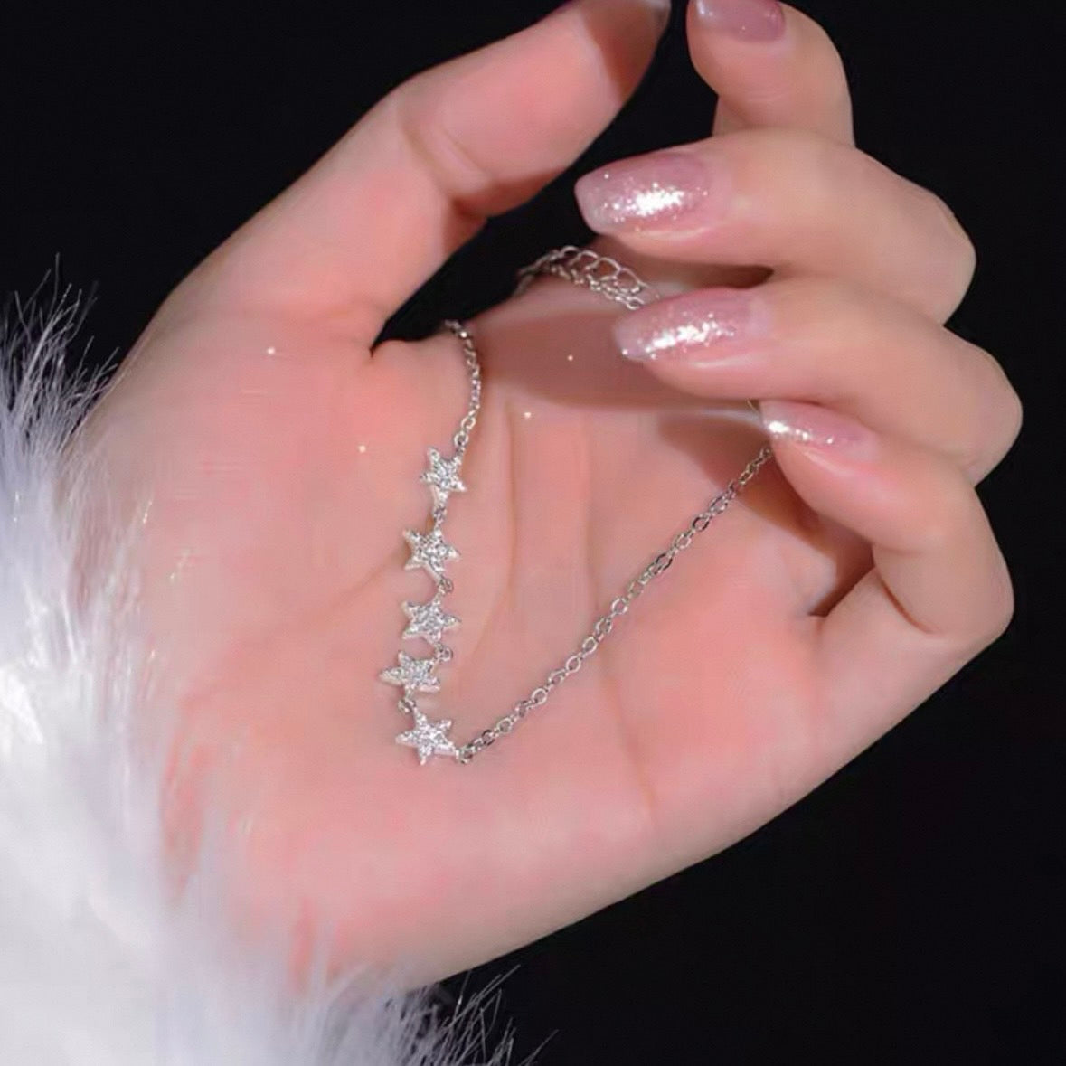 5 stars & 1 star necklace