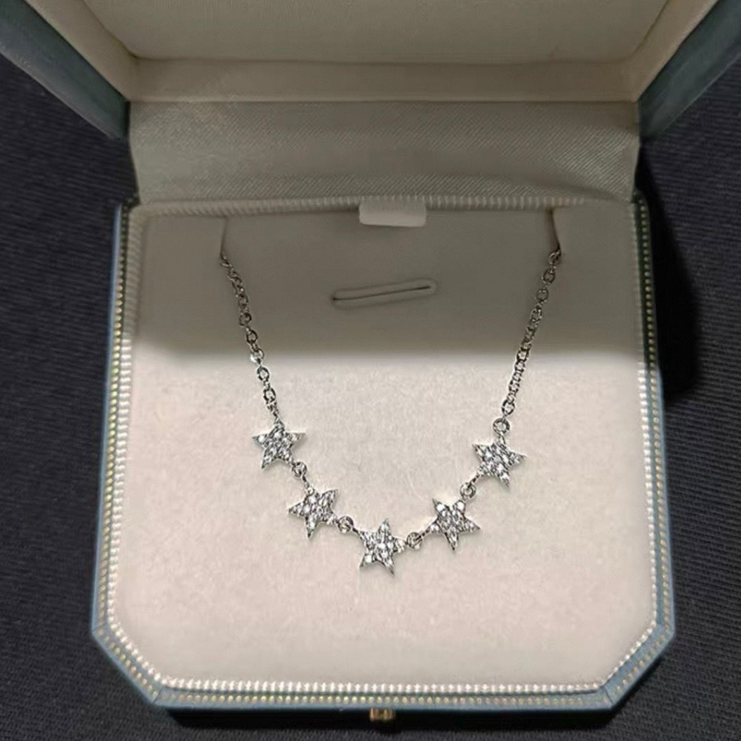 5 stars & 1 star necklace