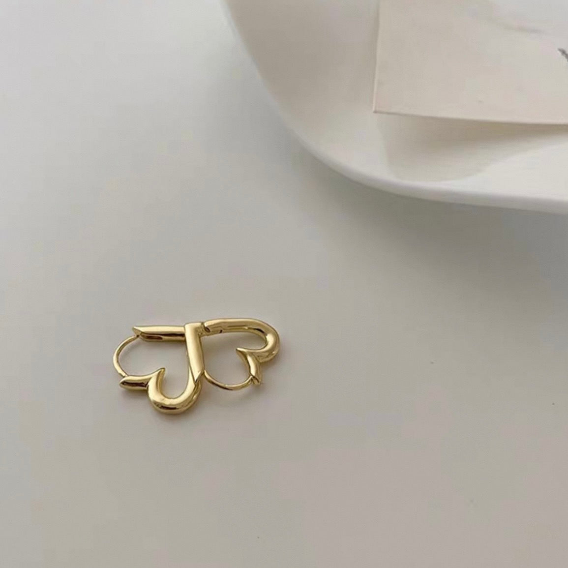 mini heart hoop pierce