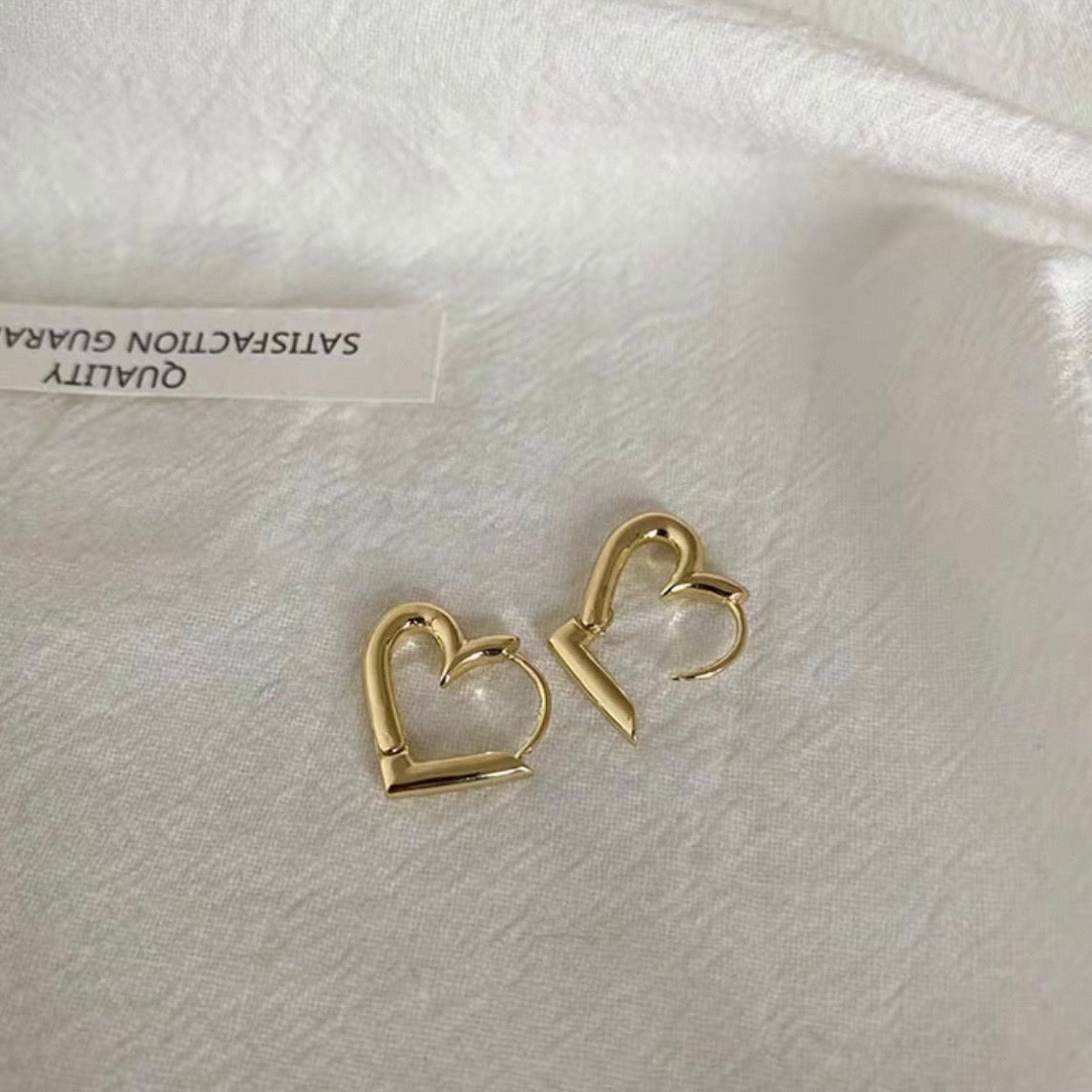 mini heart hoop pierce