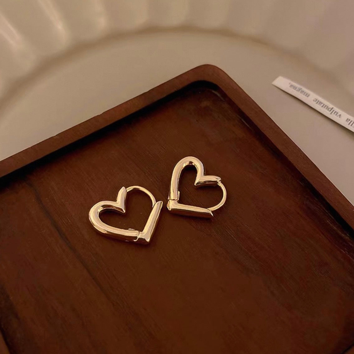 mini heart hoop pierce