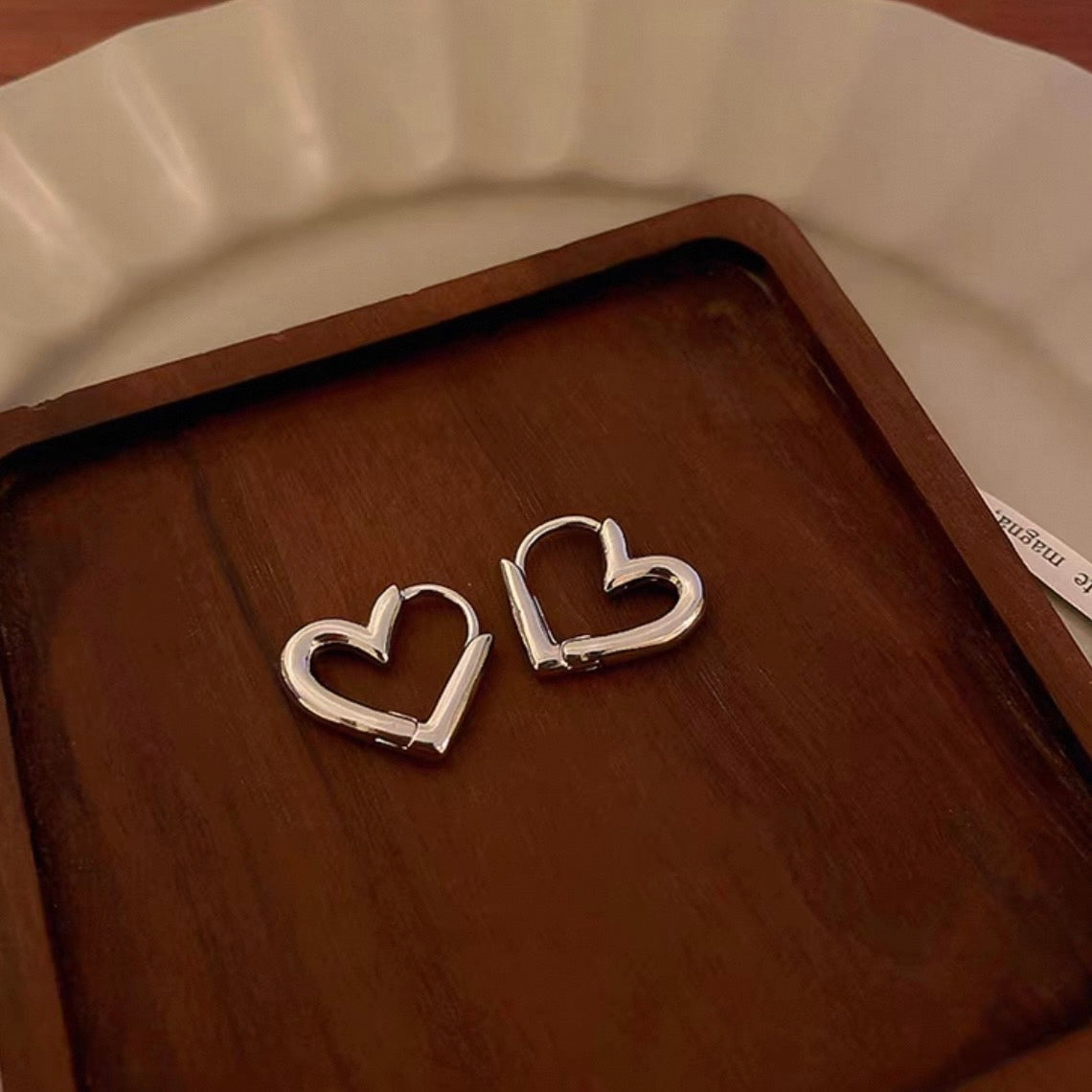 mini heart hoop pierce