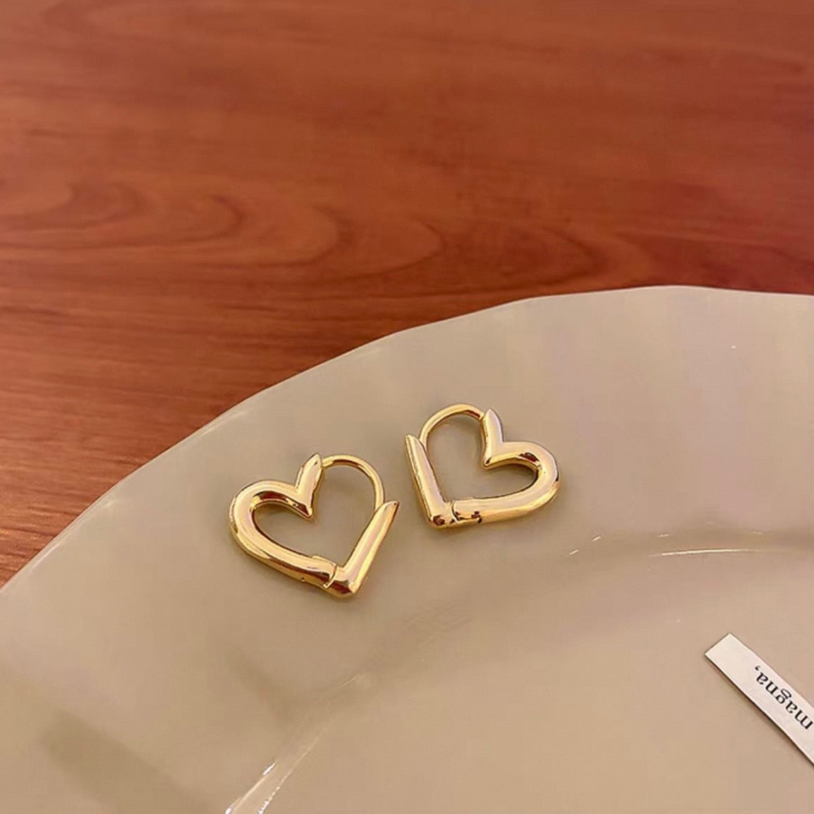 mini heart hoop pierce