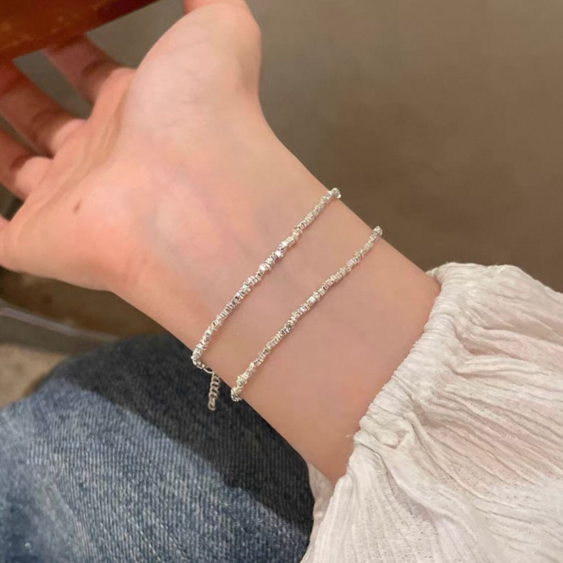 shimmer line bracelet