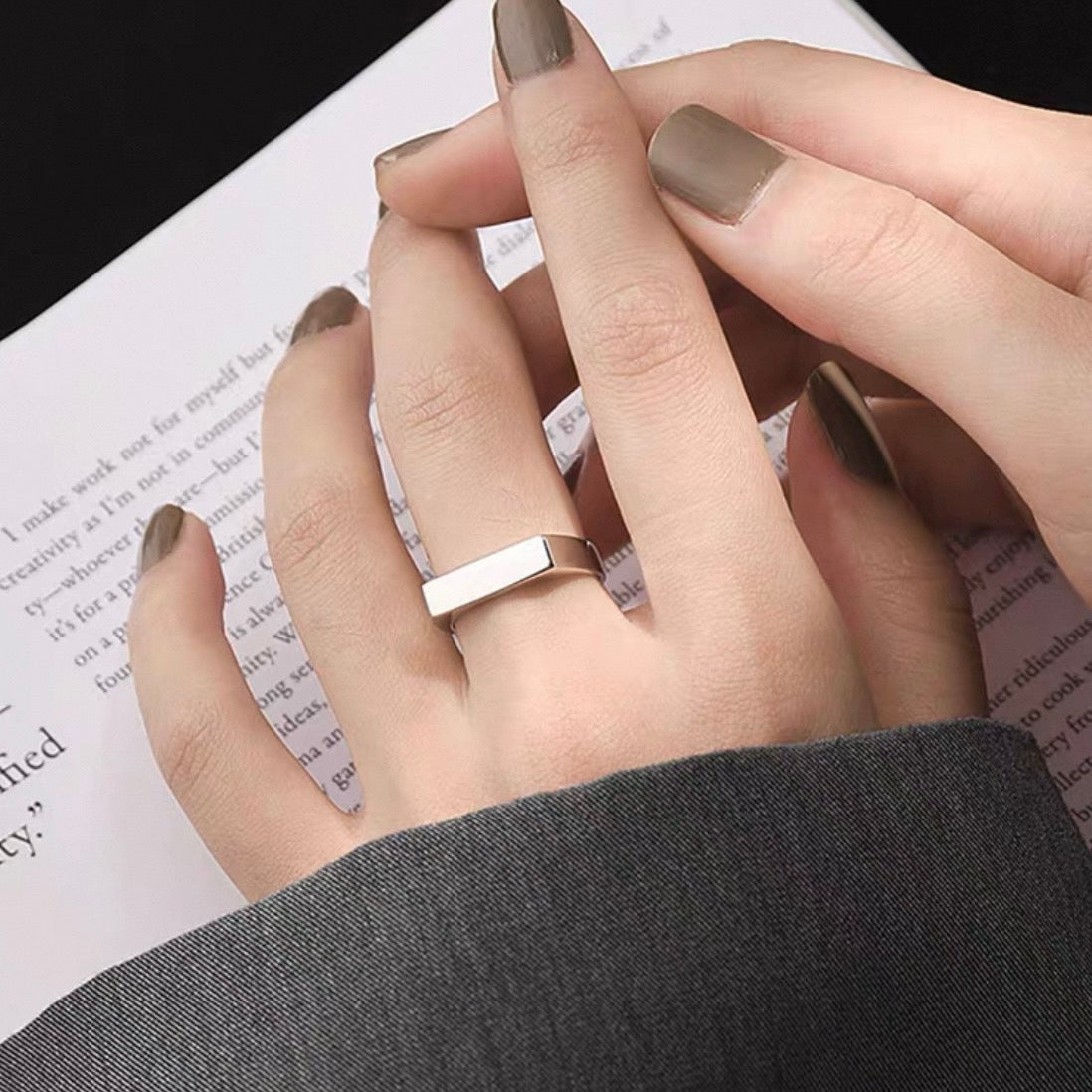 modern flat ring