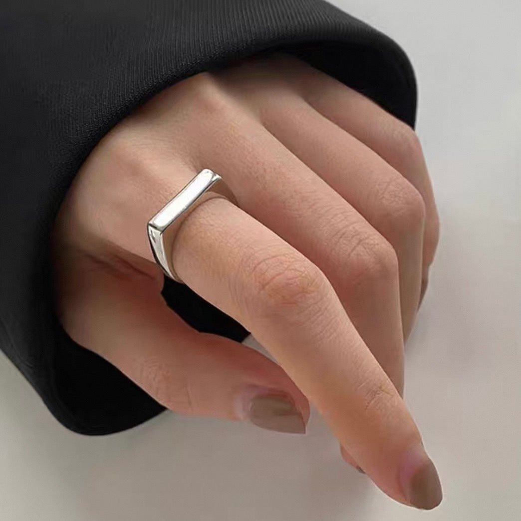 modern flat ring