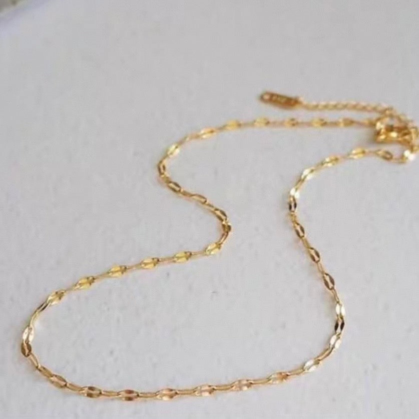 leaf chain necklace