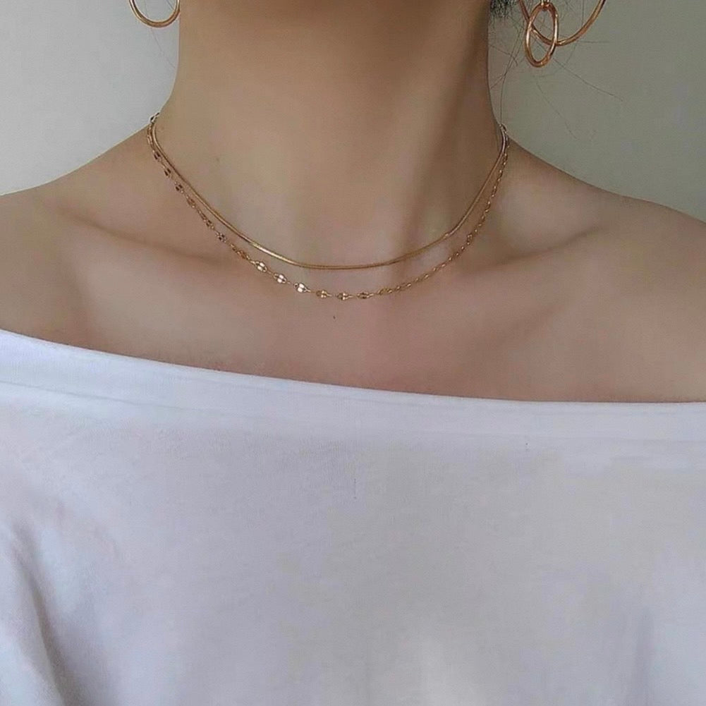 leaf chain necklace