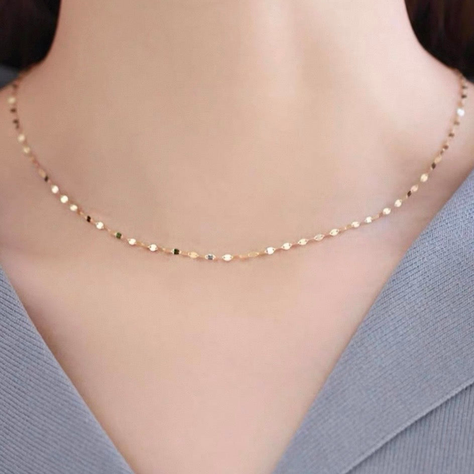 leaf chain necklace