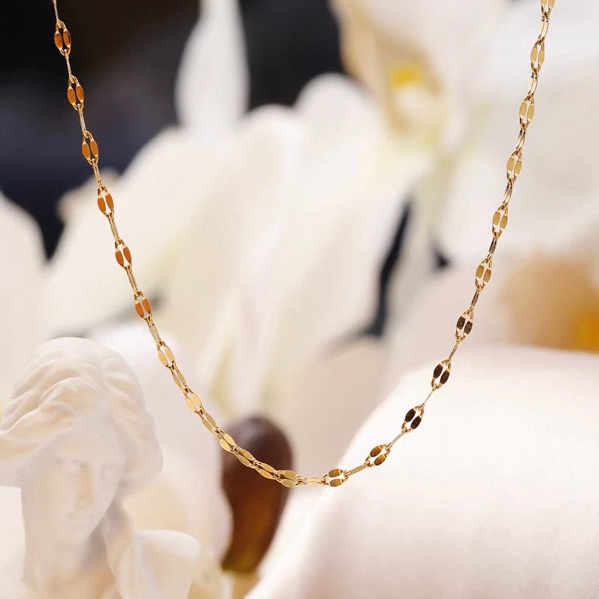 leaf chain necklace