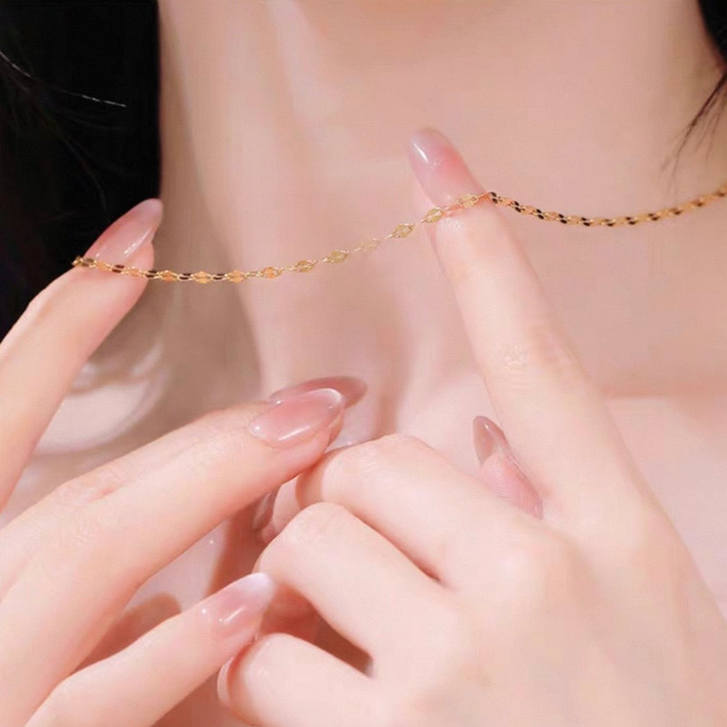 leaf chain necklace